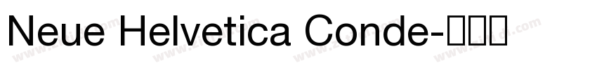 Neue Helvetica Conde字体转换
